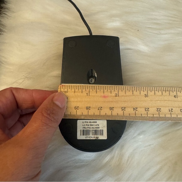 Lenovo USB Wired Optical Mouse M-U0025-O Black 3-Button with Scroll Wheel - Picture 7 of 7